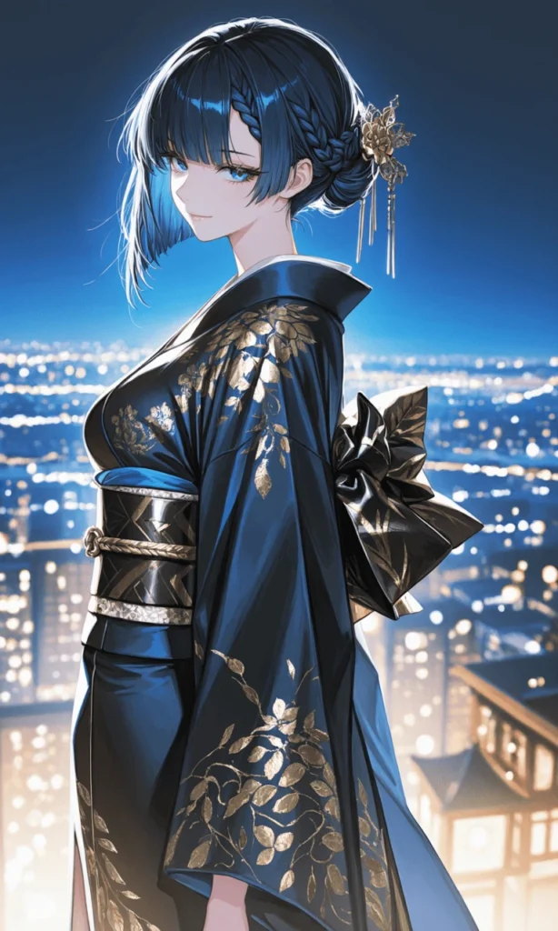 振袖見返り美人