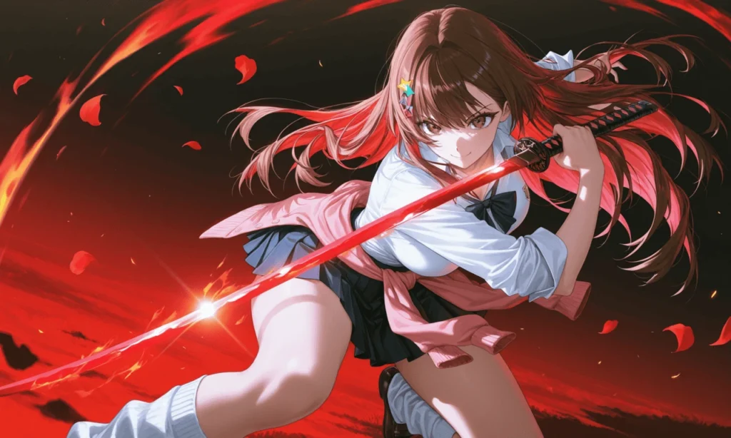 平成ギャルと日本刀②