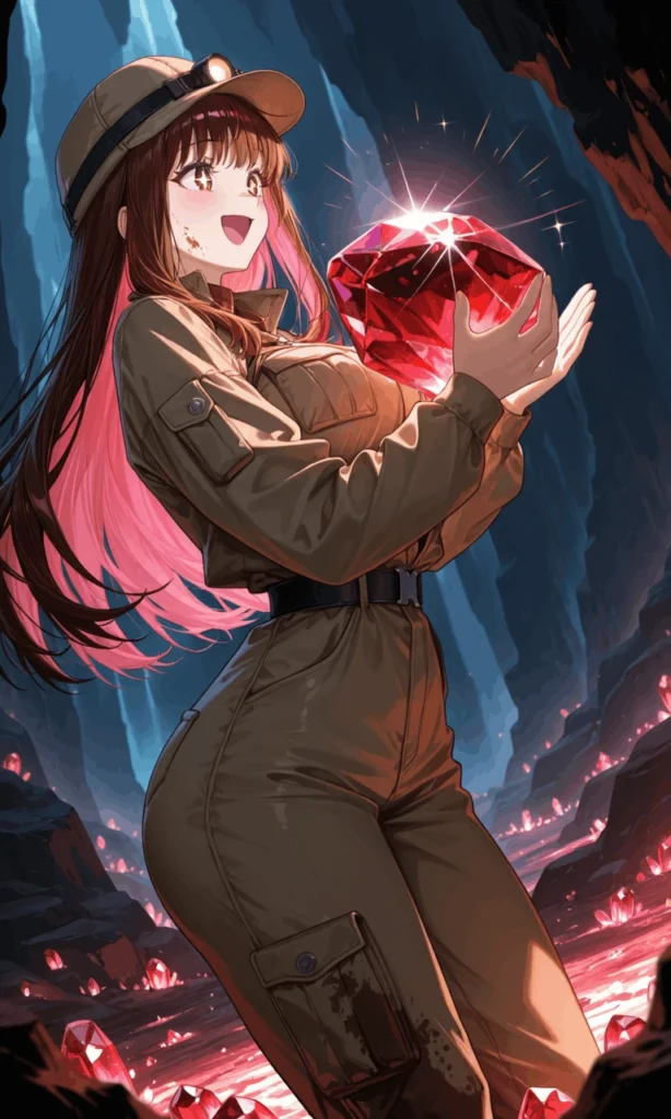 光り輝く鉱石冒険