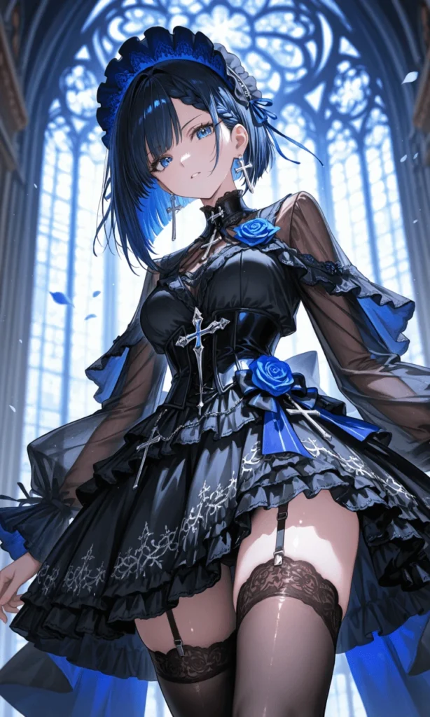 蒼きゴスロリの美女